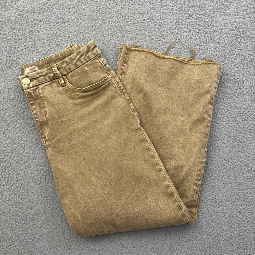 Kut From The Kloth Meg Fab Ab Wide Leg Jeans High Rise Chestnut Retro Women's 10